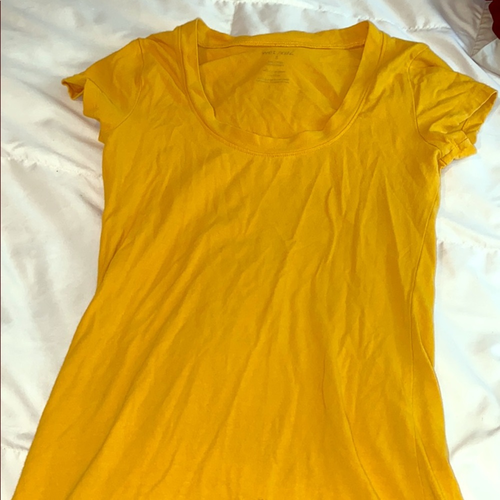 Yellow wet seal shirt